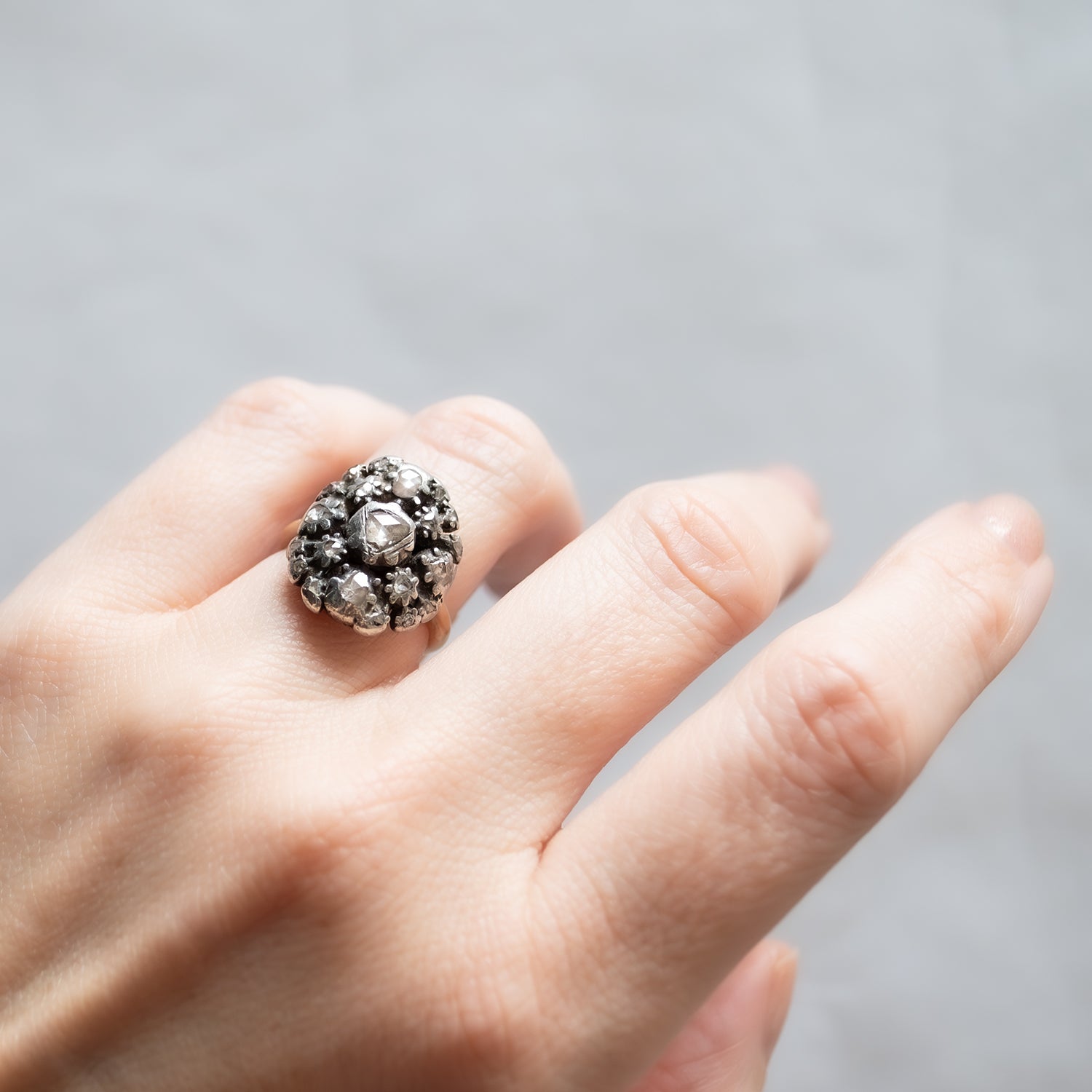 Georgian Diamond Ring - Charlotte Sayers Antique Jewellery